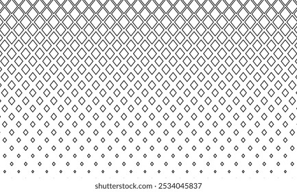 padrão rhombus de contorno preto abstrato pode ser usado fundo.