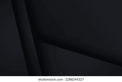 abstract black overlap layers background. eps10 vector