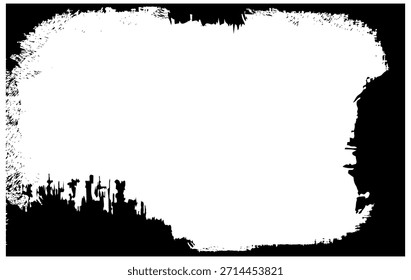Abstract black paint brush stroke texture . This artistic and grunge style image is perfect for graphic design, branding, posters, banners, social media content, presentations, and creative projects.