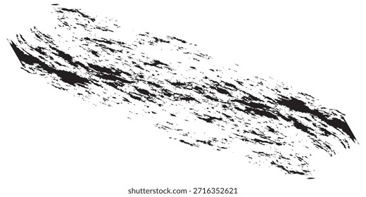 Textura de traçado de pincel preto abstrato em um fundo branco limpo, criando um efeito visual dinâmico e artístico.