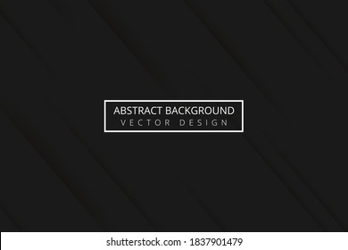 Abstract black papercut shape background