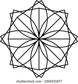 Abstract black pattern background. Abstract black motif vector.