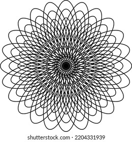 Abstract black pattern background. Abstract black motif vector.