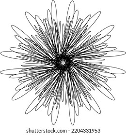 Abstract black pattern background. Abstract black motif vector.