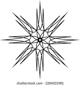 Abstract black pattern background. Abstract black motif vector.