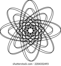 Abstract black pattern background. Abstract black motif.