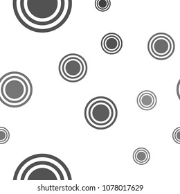 Abstract black pattern with circles. Geometry pattern for fabric. Round Circle Dots. Network Design, Technology Science, Vector Illustration. Perfect For Logo, Banner, Icon, Holiday Background.