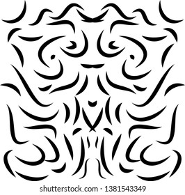 Abstract black pattern line style for background or cover.