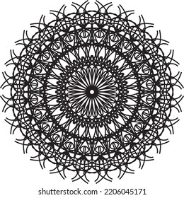 Abstract black pattern. Modern black ornament. Vector design Illustration.