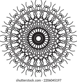 Abstract black pattern. Modern black ornament. Vector design Illustration.