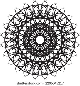 Abstract black pattern. Modern black ornament. Vector design Illustration.