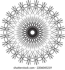 Abstract black pattern. Modern black ornament. Vector design Illustration.