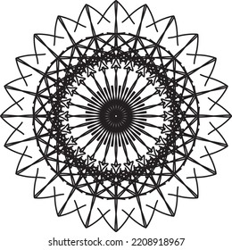 Abstract black pattern. Modern black ornament. Vector design Illustration.
