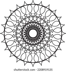 Resumen del patrón negro. Ornamento negro moderno. Ilustración de diseño de vectores.
