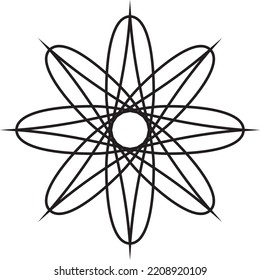 Abstraktes schwarzes Muster. Modernes, schwarzes Ornament. Vektordesign-Illustration.