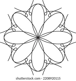 Abstract black pattern. Modern black ornament. Vector design Illustration.