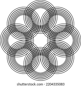 Abstract black patterns. Abstract black motif.