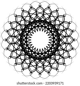 Abstract black patterns on white background. Abstract black motif.