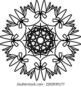 Abstract black patterns on white background. Abstract black motif.