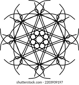 Abstract black patterns on white background. Abstract black motif.