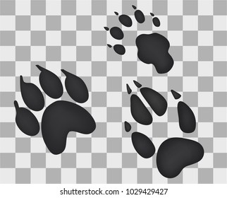 Abstract black paw
