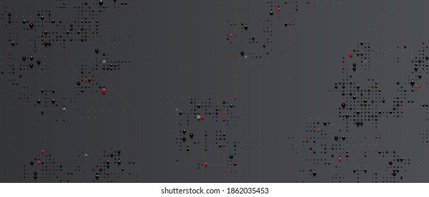abstract black pearl futuristic cyber technology business background