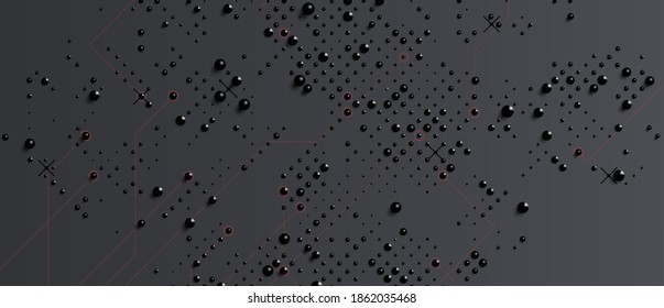 abstract black pearl futuristic cyber technology business background