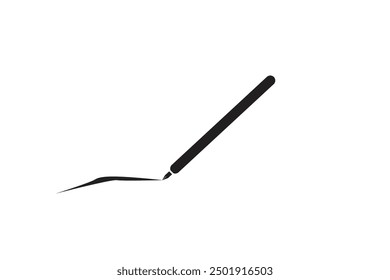 Abstract Black Pen and Line flat Vector illustration graphics for T-shirts, posters, and greeting card designs.