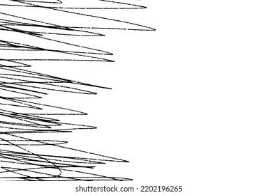 Abstract black pencil sketch on background
