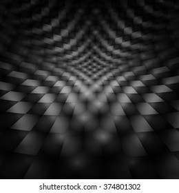 Abstract black perspective background