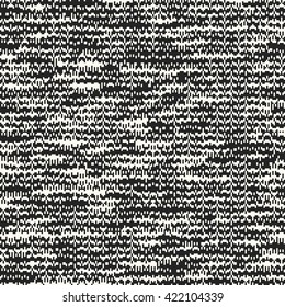 Abstract black pixels on white background.  Flecked seamless pattern. 