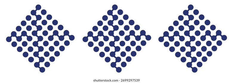 Abstractas patrón de lunares negros sobre un fondo claro. Diseño minimalista y versátil