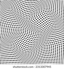 abstract black polka dot wave pattern illustration.