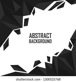 Abstract black polygon artistic geometric  background