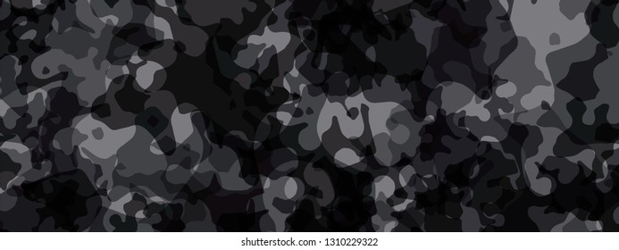 abstract black polygon camouflage pattern