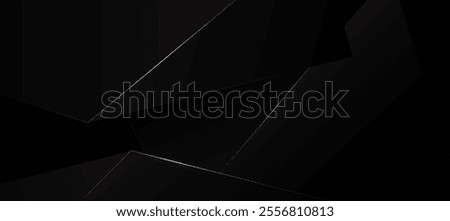 abstract black polygon elegant background vector illustration, banner business product present
