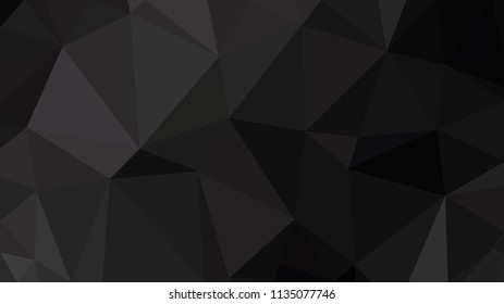 Abstract black polygon low poly geometric pattern design background