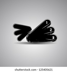 abstract black presentation banners