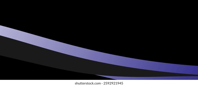 abstract black and purple background with dynamic waves layer. vector