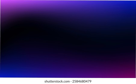 Abstract Black and purple gradient background. Dark background. Vector illustration
