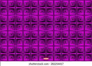 abstract black purple pattern black lilac texture with square with pink line isolated on dark background. vector illustration