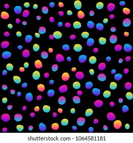 Color negro abstracto y color arcoiris en un fondo sin fisuras.Pintura moderna de muestra para tarjeta de cumpleaños, invitación a fiesta, papel tapiz de venta, papel de envoltura de vacaciones, tela, impresión de bolsos, pantalones, publicidad del taller