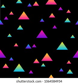 Abstract black and rainbow seamless pattern background.Modern swatch paint for birthday card, party invitation, sale wallpaper, holiday wrapping paper, fabric, bag print, t shirt, workshop advertising