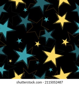Abstract black and rainbow seamless pattern background.  Modern paint pattern for birthday card, party invitation, wallpaper sale, holiday wrapping paper.