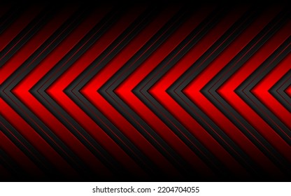 Flèches noires et rouges abstraites. concept d'innovation technologique moderne
