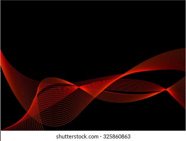 Abstract Black and Red Background with Blend