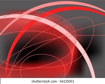 abstract black and red background with curved lines