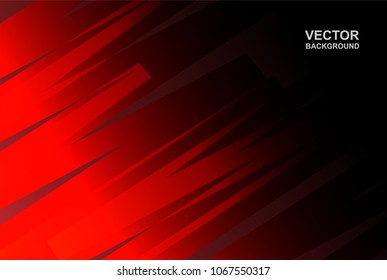 Abstract black- red Background  ,Vector