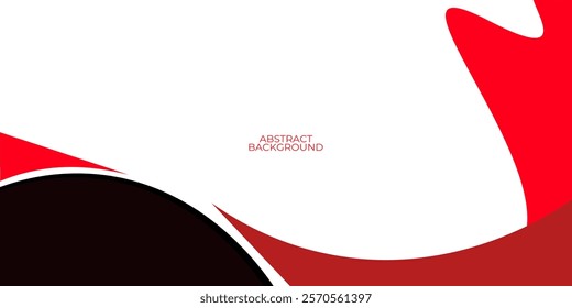 Abstract black
 and red banner background with copy space