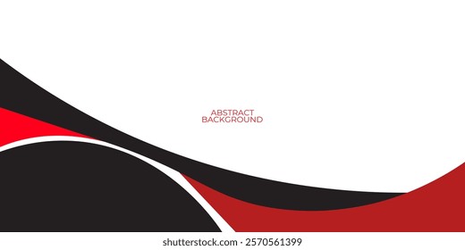 Abstract black
 and red banner background with copy space